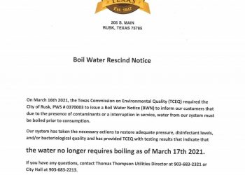 Boil Notice Rescinded